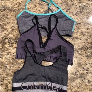 Bundle of 3 sports bras/bralettes